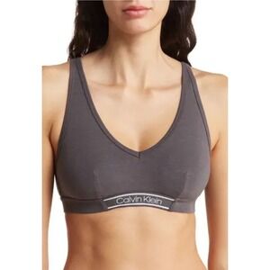 Calvin Klein The‎ Ultimate Comfort Lightly Lined Bra S Brown NEW